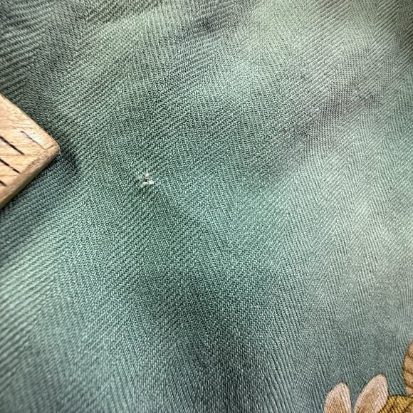 WF Hawaiian Silk Shirt Mens XL Button Up Light Blue Tropical Print Relaxed - Picture 6 of 7